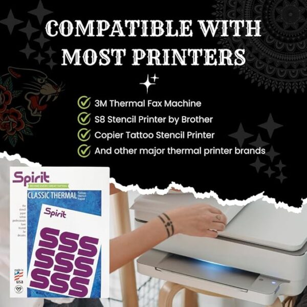 Spirit® Classic Thermal Tattoo Transfer Paper 8.5" X 11" - 100 Sheets 791689136158 Wholesale - Image 6